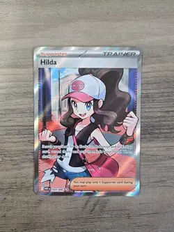 Pokemon TCG Hilda 164/086 Full Art Ultra Rare White Flare NM - Image 1