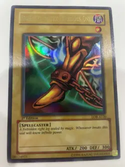 1st Edition Yugioh Right leg of the forbidden one LOB-120 Australian 1st Edition - Image 1