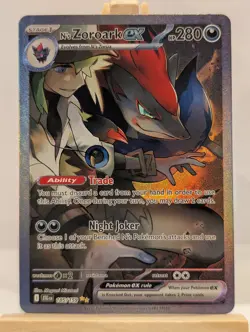 Custom Fan Art N's Zoroark EX High Quality Custom Card Foil Finish - Image 1
