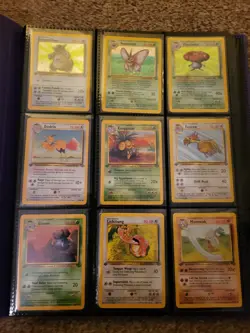 Pokemon Jungle 1st Edition Part Complete Set + Holos & Binder - NM 30/64 Cards - Image 1