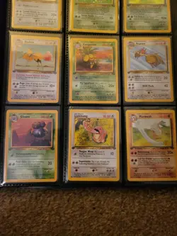 Pokemon Jungle 1st Edition Part Complete Set + Holos & Binder - NM 30/64 Cards - Image 5