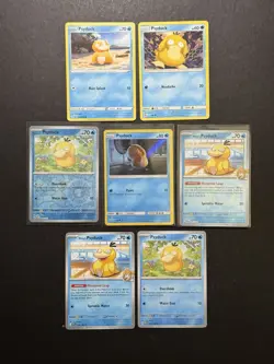 7 Psyduck Pokemon Card Collection Holo SM SWSH SV Reverse Holo PTCG A3 - Image 1