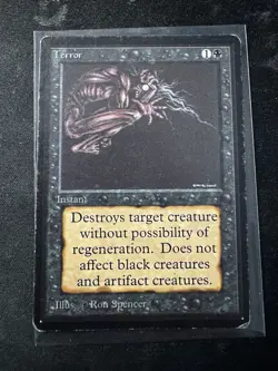 2x Terror Beta Edition - MP Magic the Gathering Cards - Image 1