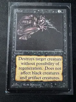 2x Terror Beta Edition - MP Magic the Gathering Cards - Image 3