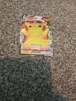 Pokemon Pikachu VMAX SWSH062 Celebrations Full Art Black Star Promo Card - Image 1