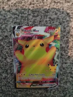 Pokemon Pikachu VMAX SWSH062 Celebrations Full Art Black Star Promo Card - Image 2