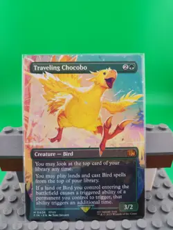 Traveling Chocobo (Borderless) Final Fantasy Magic The Gathering - Image 1