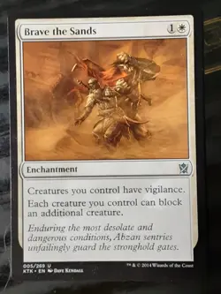 Brave the Sands , Khans of Tarkir , Near Mint , MTG, FREE SHIPPING - Image 1