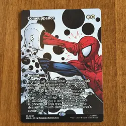 Spider-Man MTG Magic The Gathering Marvel Eternal-Legal Borderless Comeuppance - Image 1