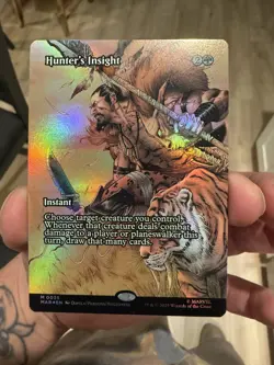 MTG - Hunter's Insight - Borderless - Marvels Spiderman -FOIL - Image 1