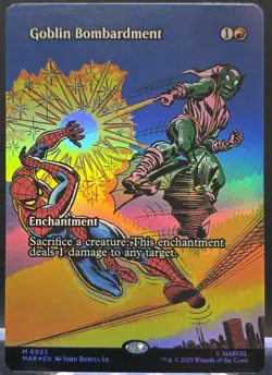 Goblin Bombardment #23 Marvel's Spider-Man Borderless Foil Mythic - Image 1
