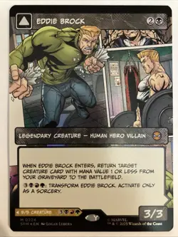MTG: Eddie Brock (0224) FOIL (Borderless) - Marvel's Spider-Man #224 M - Image 1