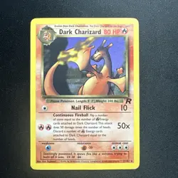 Dark Charizard 21/82 Team Rocket Set Rare Non-Holo Pokemon Card WOTC MP / HP - Image 1