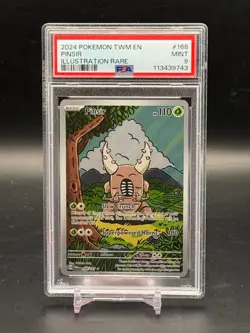 PSA 9 MINT Pinsir Twilight Masquerade Illustration Rare Holo Pokemon 168/167 - Image 1
