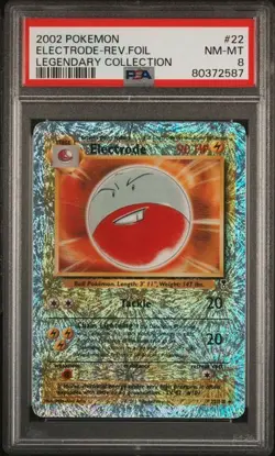 PSA 8 NM-MT Electrode Legendary Collection Reverse Holo 2002 Pokemon 22/110 - Image 1