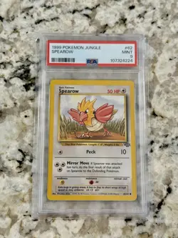 Pokemon TCG Jungle Unlimited Spearow 62/64 Regular PSA 9 MINT - Image 1