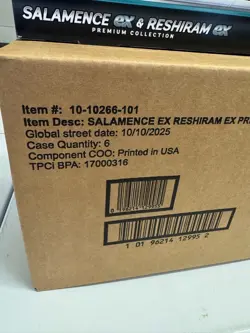 Salamence ex & Reshiram ex Premium Collection Box Sealed Case Pokemon 6 boxes - Image 3