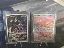 Pokemon TCG 151 UPC black star Promo Set Mew 053 & Mewtwo 052 - Image 1