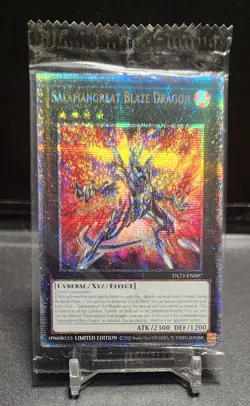 YuGiOh! Salamangreat Blaze Dragon TN23-EN007 Quarter Century Secret Rare sealed - Image 1