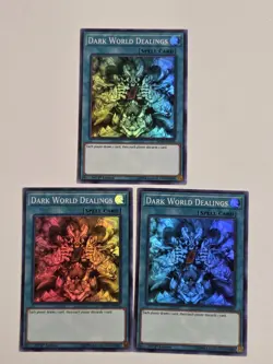 Dark World Dealings MYFI-EN054 (x3) Super Rare Yugioh Set 1st Edition Mint - Image 1