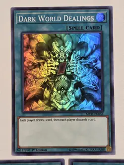 Dark World Dealings MYFI-EN054 (x3) Super Rare Yugioh Set 1st Edition Mint - Image 2