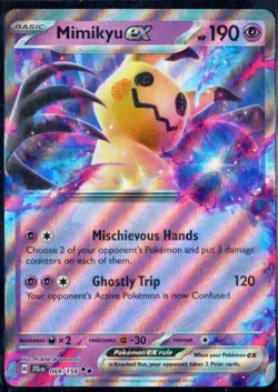 Mimikyu EX 069/159 Pokemon TCG Journey Together Holo Double Rare Card - Image 1