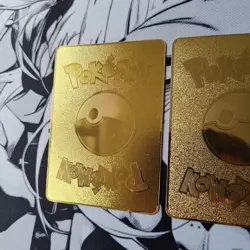 Pokemon Custom Gold Metallkarten - Mewtwo/Pikachu - Anime Cards Tcg Englisch - Image 3