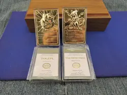Pokemon Special Edition 23 Karat Gold-Plated Trading Cards Mewtwo, Togepi - Image 1