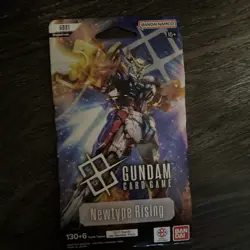Gundam Card Game Newtype Rising sleeved booster pack Exact Pack Art - Image 1