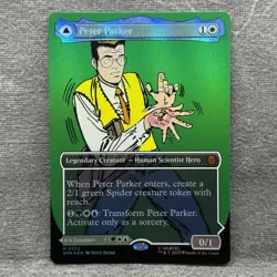 MTG Peter Parker (Borderless) Marvel's Spider-Man (SPM) #232 Foil NM Magic Card - Image 1