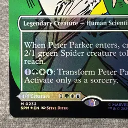 MTG Peter Parker (Borderless) Marvel's Spider-Man (SPM) #232 Foil NM Magic Card - Image 4