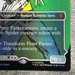 MTG Peter Parker (Borderless) Marvel's Spider-Man (SPM) #232 Foil NM Magic Card - Image 5
