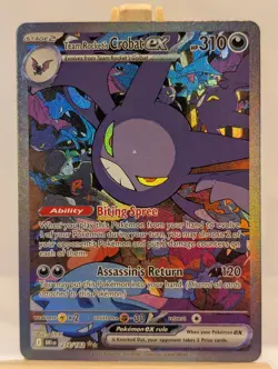 Custom Fan Art Team Rocket's Crobat EX High Quality Custom Card Foil Finish - Image 1