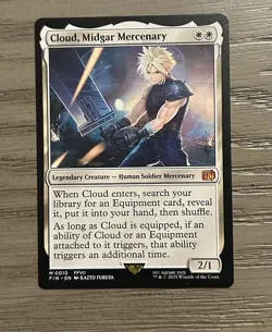 Magic The Gathering Final Fantasy , Cloud, Midgar Mercenary #M 0010 2/1 - Image 1