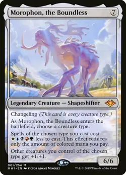 1x Morophon, the Boundless - Promo Pack NM-Mint, English Planeswalker Stamped MT - Image 1