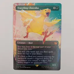 Traveling Chocobo BORDERLESS MTG Mythic Rare Magic: The Gathering Final Fantasy - Image 1