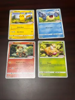 Pokemon TCG Bahasa Indonesia Indomaret Promo Set Pikachu etc 237-240/S-P - Image 1