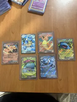 Pokemon TCG 151 Evolution Set of 6 Charizard ex 183/165 Blastoise ex 184/165 NM - Image 1