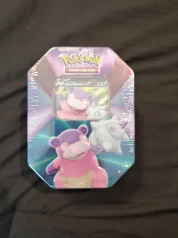 Pokemon TCG Galarain Slowbro V Forces Tin - Image 1