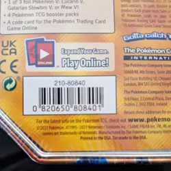 Pokemon TCG Galarain Slowbro V Forces Tin - Image 3