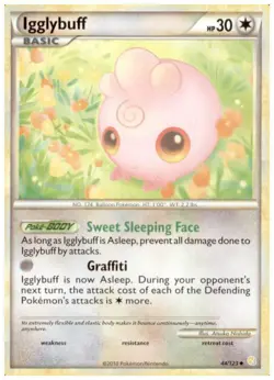 2x (HGSS-044) Igglybuff (U) Pokemon HeartGold SoulSilver Card # 44 - Image 1
