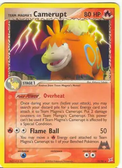 (pok-MA-019) Team Magma's Camerupt (R) Pokemon EX Team Magma VS Aqua Card # 19 - Image 1