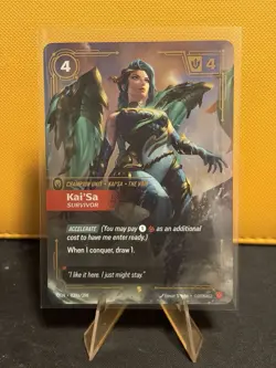 Kaisa card ALT ART 039a/298 Kai'Sa Survivor Riftbound Foil ENGLISH - Image 1