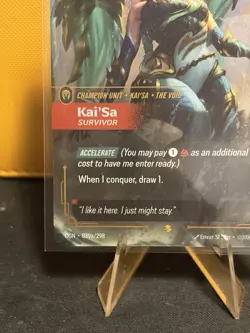 Kaisa card ALT ART 039a/298 Kai'Sa Survivor Riftbound Foil ENGLISH - Image 2