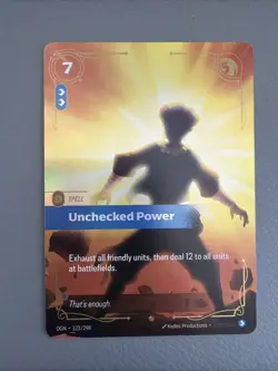 Riftbound League Of Legends Origins Epic Foil Unchecked Power 123/298 NM Card - Image 1