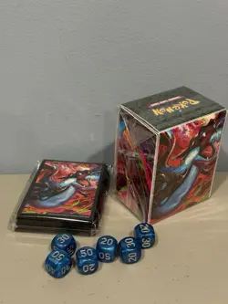 Pokemon Phantasmal Flames Mega Charizard X UPC Trading Card Sleeves and Deck Box - Image 3