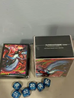 Pokemon Phantasmal Flames Mega Charizard X UPC Trading Card Sleeves and Deck Box - Image 4