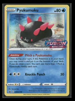 Near Mint or Better SWSH169 Pyukumuku SWSH: Sword & Shield Promo Cards - Image 1