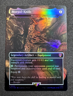 MTG MORGUL-KNIFE SHADOWSPEAR 0353 LORD OF THE RINGS COMMANDER LTC FOIL NM - Image 3