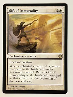 Gift of Immortality Theros Non-Foil MTG NM - Image 1
